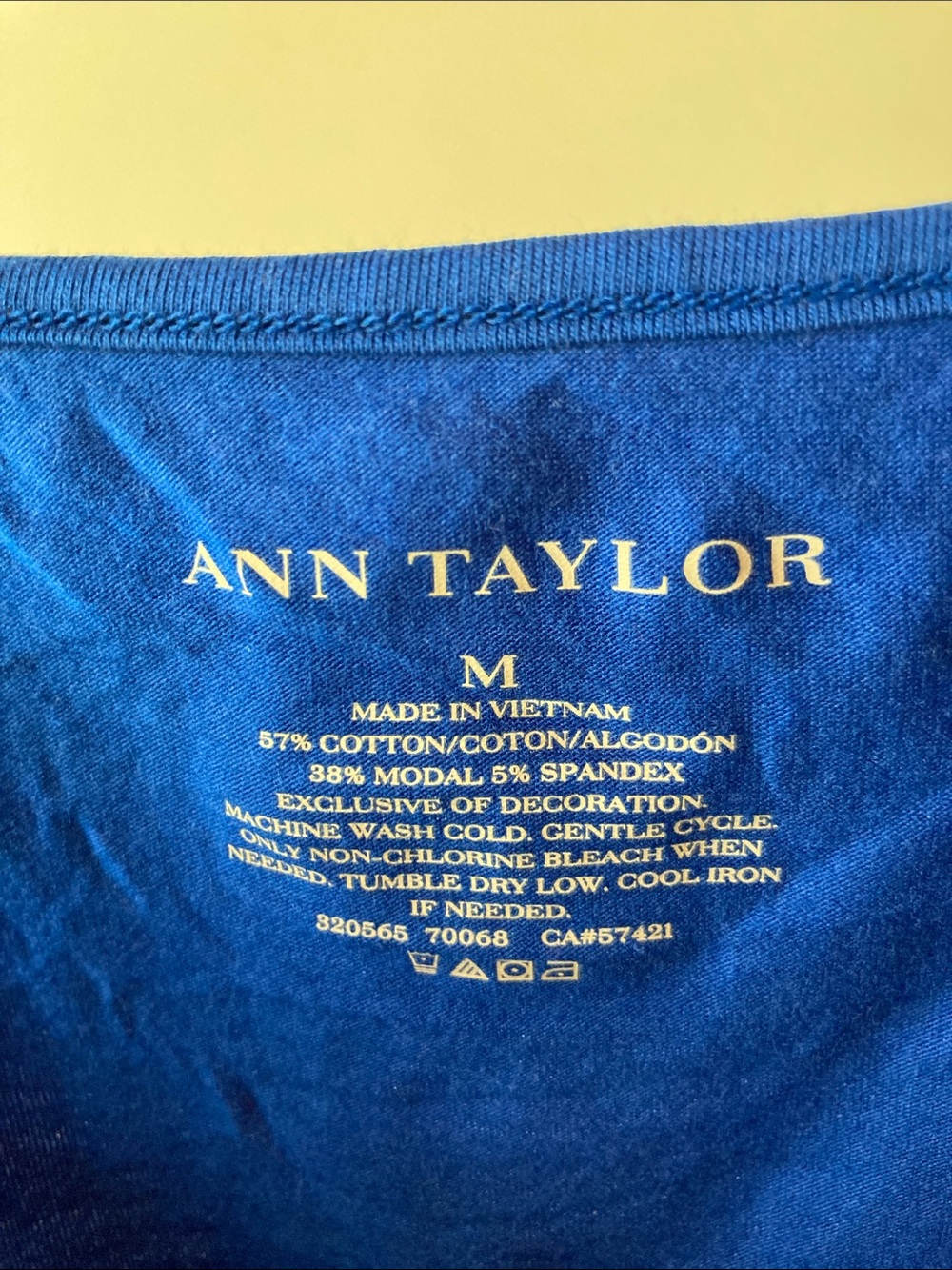 Ann Taylor Blue Cami - Picture 3 of 9